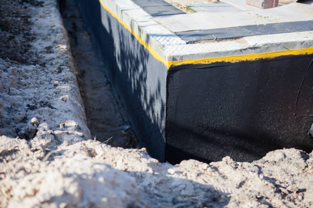 Residential Wet Basement Repair installation at a Waveland, IN home by SJ Waterproofing Pros